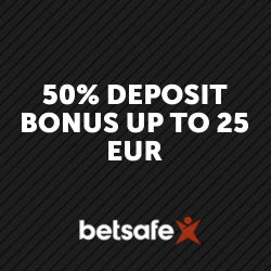 50% bonus with Betsafe