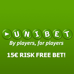 15€ risk free bet!